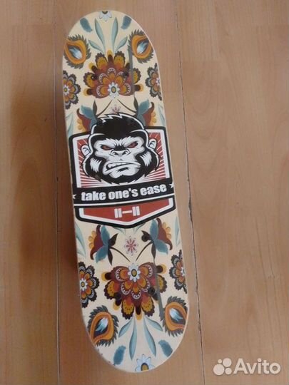 Скейтборд детский и лыжи комплект
