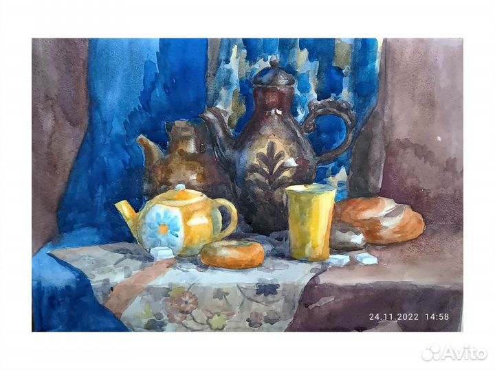 Натюрморт акварелью