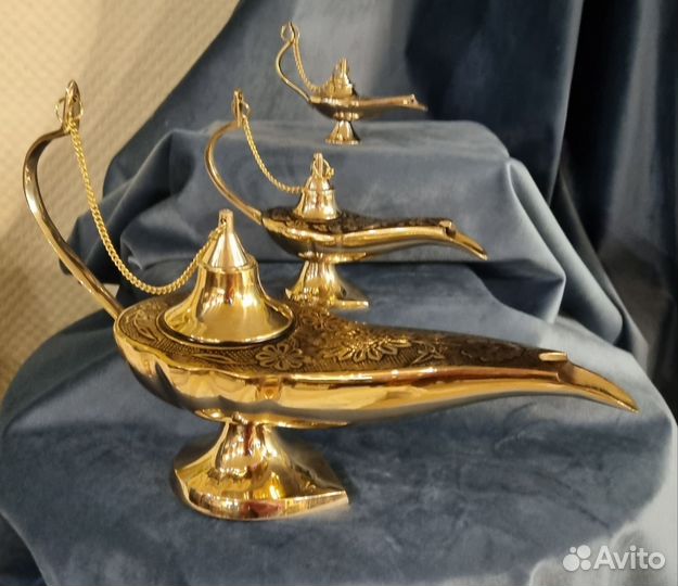 Волшебная лампа Алладина латунная