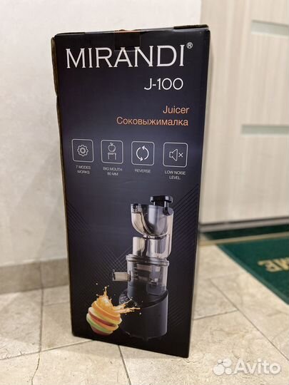 Соковыжималка шнековая Mirandi J-100