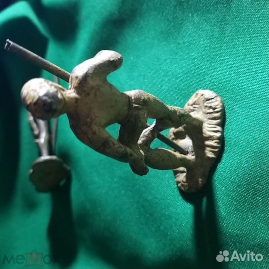 Редкие, Статуэтки две, бронза дикари из СССР