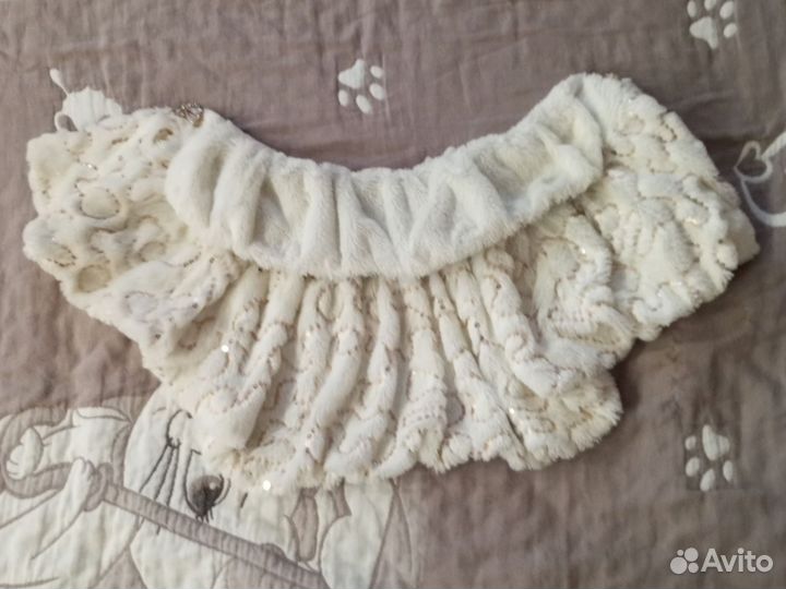 Накидка на платье со стразами для девочек