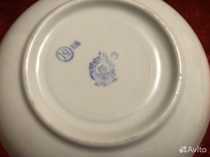 Блюдце Барбарис розовое Вербилки