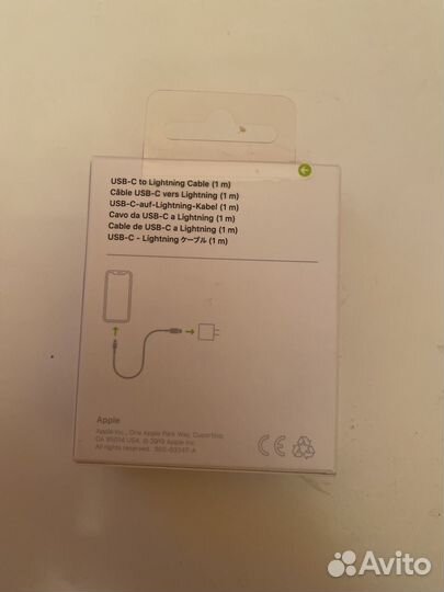 Apple USB-C to lightning Cable 1m Оригинал