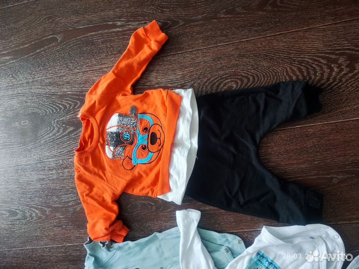 Вещи пакетом на мальчика от 0 до 6м