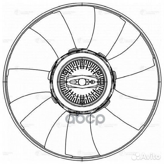 Муфта вязкост. в сборе с крыльч. mercedes Sprin
