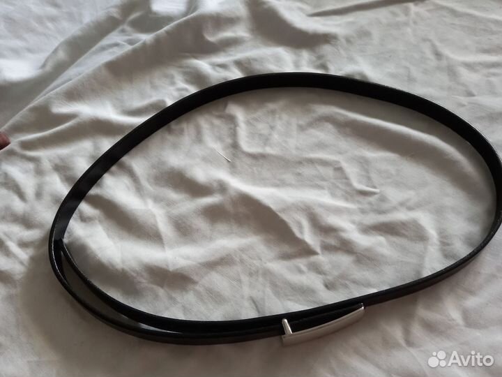 Ремень женский кожаный тонкий