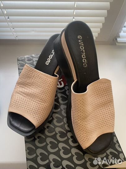 Сабо женские 37 размер натуральная кожа
