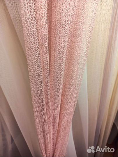 Тюль Паутинка с утяжелителем