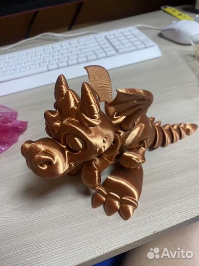 Дракоша на 3d принтере
