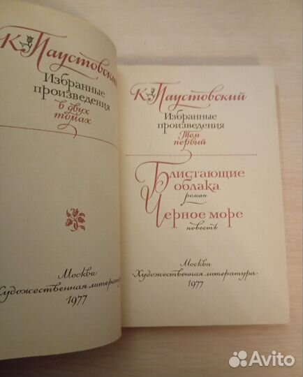 Паустовский. Избранные произведения в 2 томах