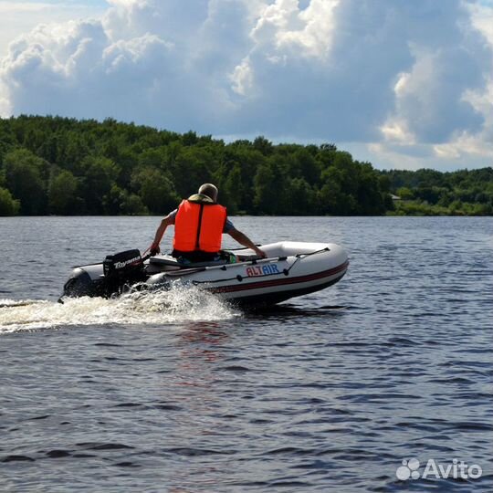Лодка пвх altair HD-340 нднд, Новая, Бело-серая