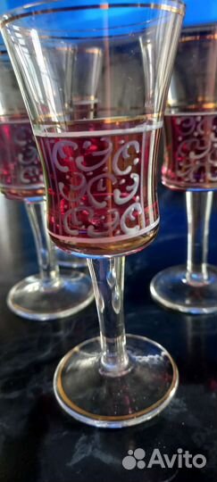 Вазы из цветного стекла СССР