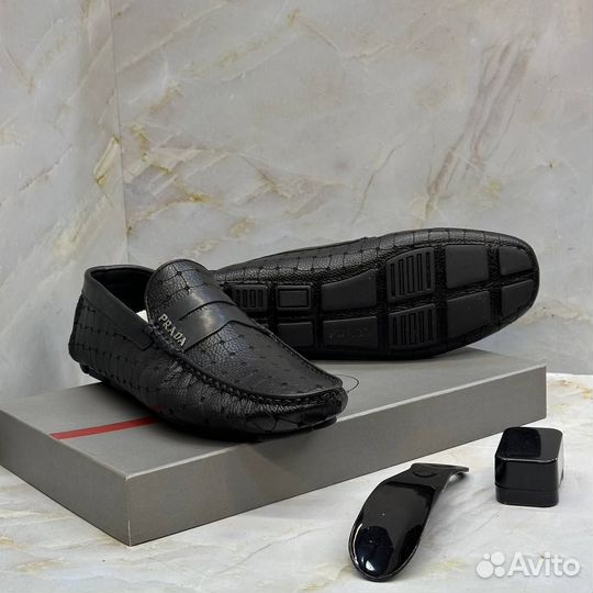 Мокасины мужские prada