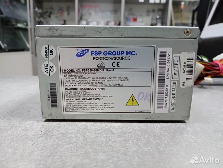 Блок питания ATX 350W FSP 350-60MDN