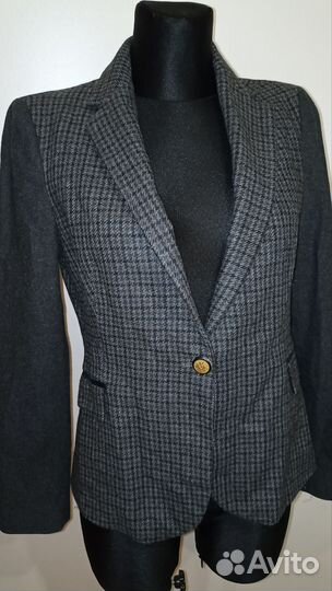 Винтажный пиджак Zara m шерсть