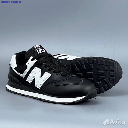 Кроссовки New Balance 574 Black (Арт.79616)