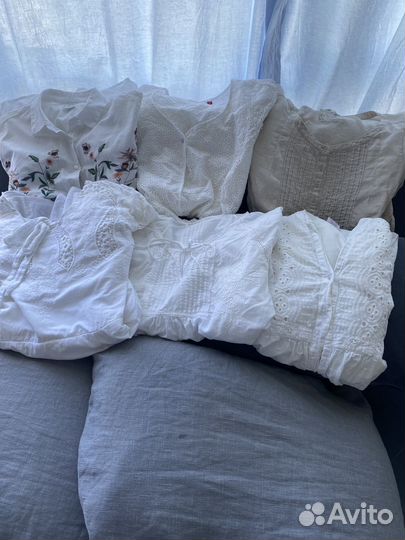 Блузки рубашки шитье хлопок лен