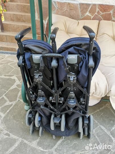 Peg perego pliko mini twin коляска трость двойни