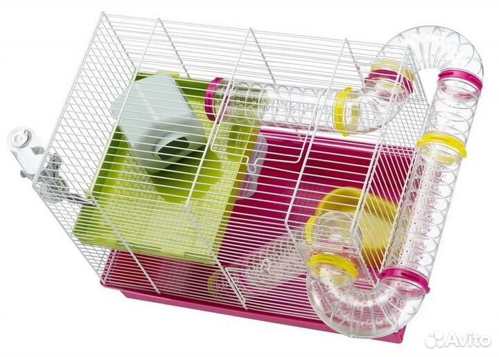 Клетка и прогулочный шар для хомяка