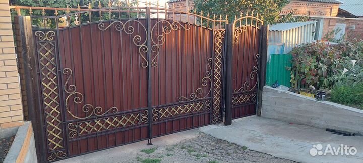 Ворота кованые # 4. Установка. Автоматика