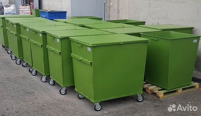 Металлические контейнеры для тбо 1,1м3 объявление продам