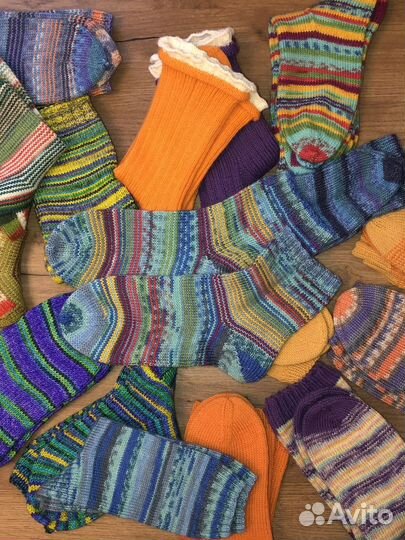 Вязанные носки ручной работы