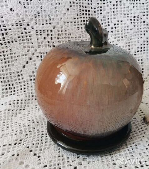 Копилка яблоко керамика