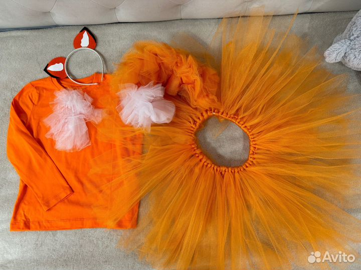 Костюм лисы, наряд на утренник осени, нового года