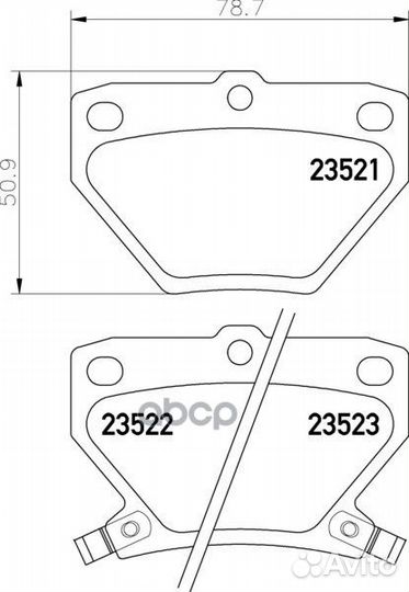 Колодки тормозные дисковые зад (PF-1454) TO