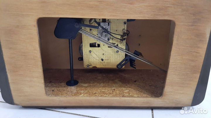 Каминные/ настольные часы Янтарь с боем