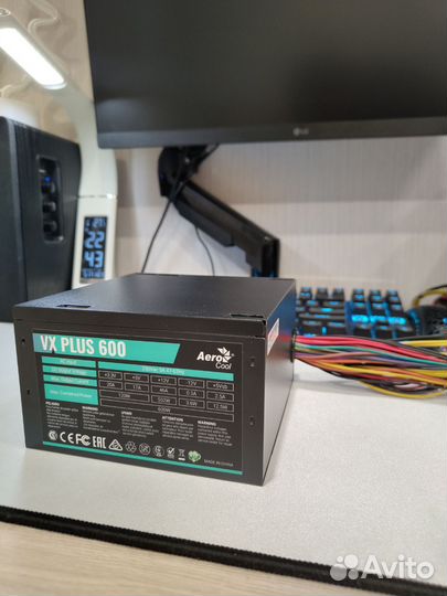 Блок питания aerocool vx plus 600w