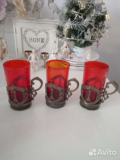 Стаканы с подс. Останкинская башня, набор чашек