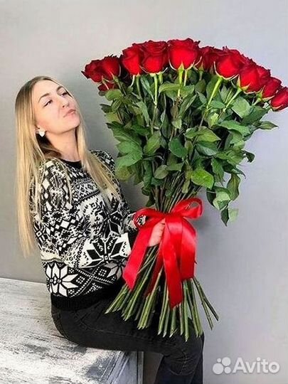 Высокие розы Гигантские розы 110 Доставка цветов