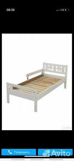 Детская кровать IKEA с матрасом