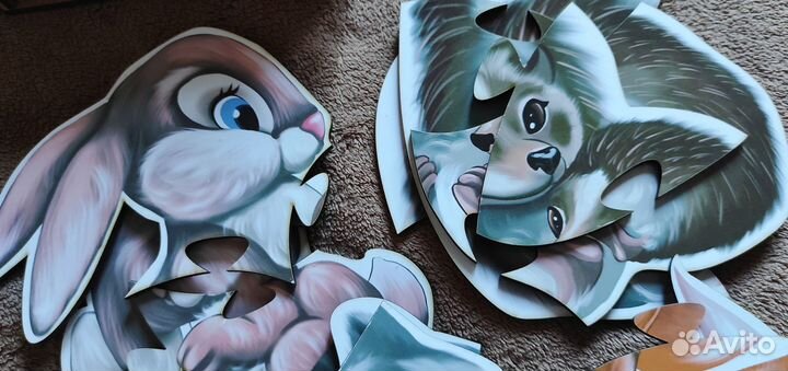 Пазлы деревянные крупные для детей 3 лет