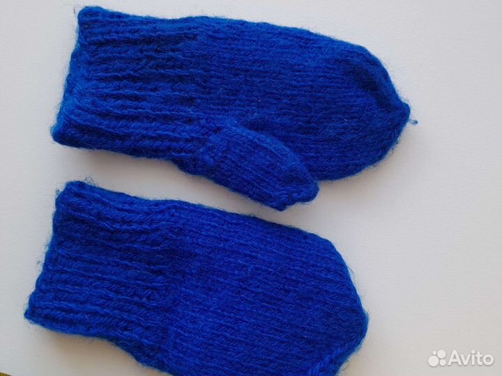 Новые детские вязаные шарф +варежки+носочки