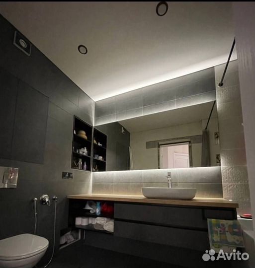 Зеркало в ванную с подсветкой на заказ