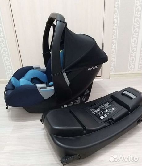 Автолюлька Recaro с базой Isofix 0+