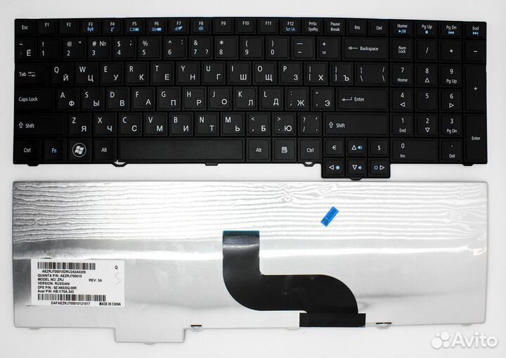 Клавиатура для Acer 5760 7750 6595TG p/n: ZRJ, 9Z