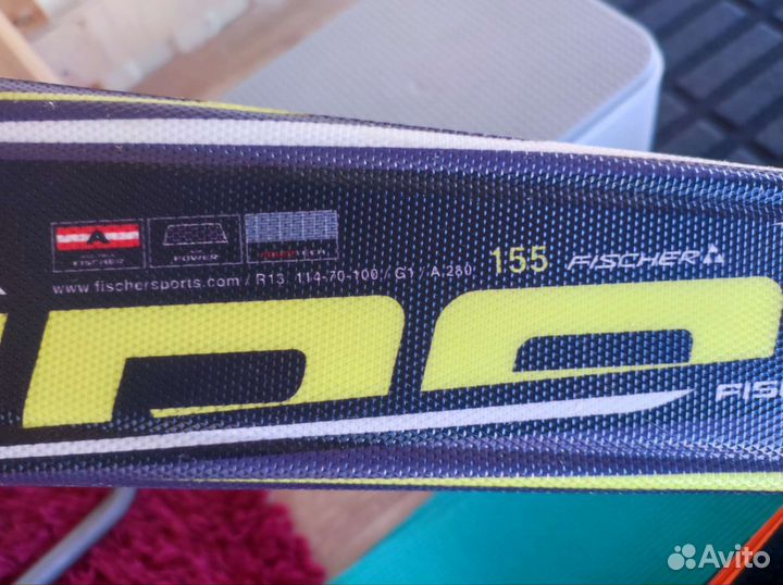 Горные лыжи Fischer fire RX + палки+чехол+сумка
