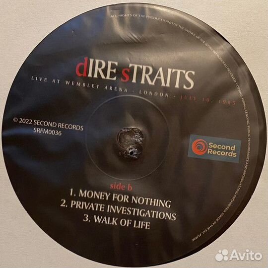 Виниловая пластинка dire straits - live AT wembley