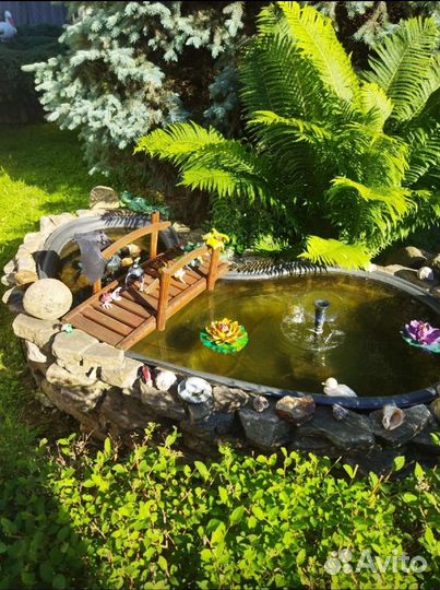 Мостик для декора пруда,клумбы,сухого ручья