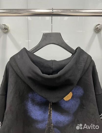 Balenciaga Moon Paris Zip Up Hoodie