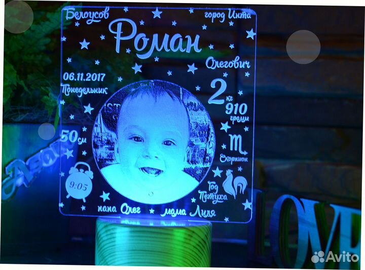 Детский ночник на подарок