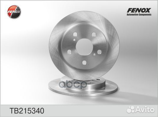 Диск торм.Toyota Auris 07- Corolla 04- tb21534