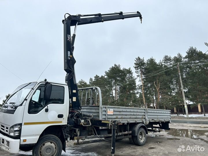 Аренда и услуги манипулятора, стрела 3 т, борт 5 т, 5.7 м