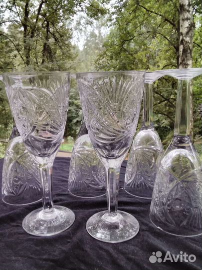 Хрустальные фужеры СССР