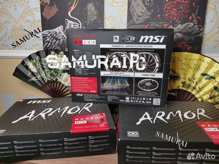 Видеокарта AMD Radeon RX 580 8 GB MSI Armor 2304sp