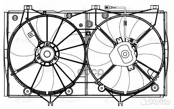 Вентилятор радиатора (2 шт.) toyota camry 07- L